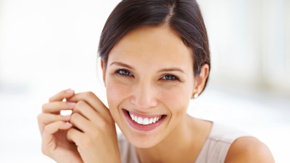 woman smiling